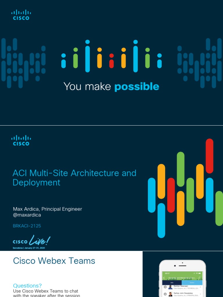 ACI Multi-Site Architecture and Deployment - BRKACI-2125 | PDF ...