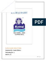 KATRAJ DAIRY Consumer Behaviour Report by Sanket Mhetre