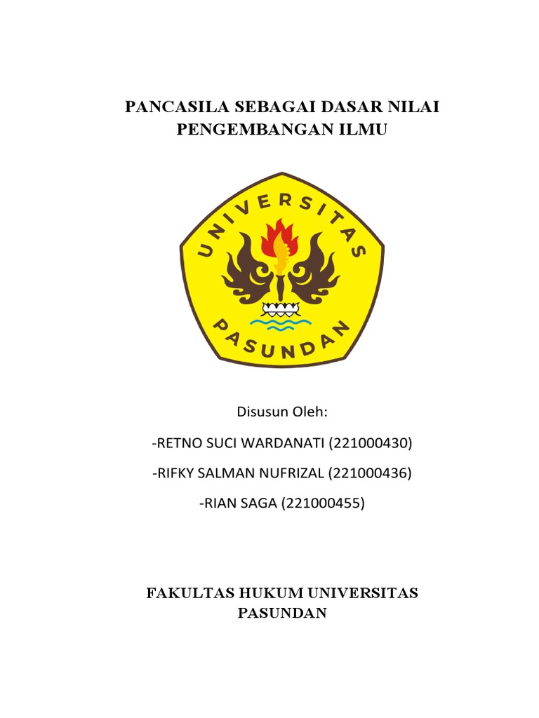 Pancasila Sebagai Dasar Nilai Pengembangan Ilmu Kelompok 10 | PDF ...