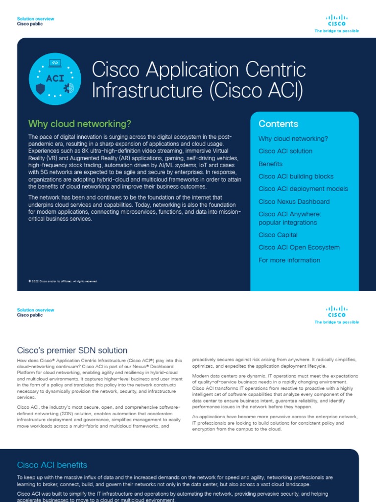 Cisco Application Policy Infrastructure Controller Data Sheet - 1 | PDF