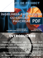 Ingrijirea Pacientilor Cu Cancer de Pancreas
