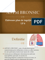 Astmul Bronsic - Elaborare Plan de Ingrijire Pacient