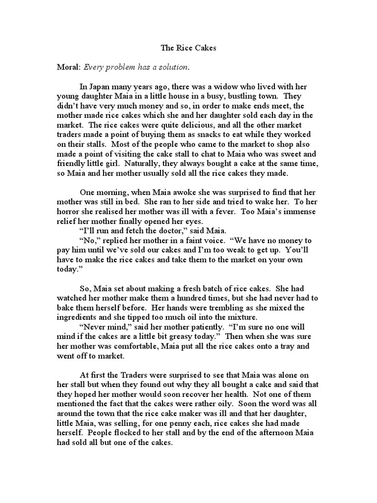 The Rice Cakes PDF Cakes