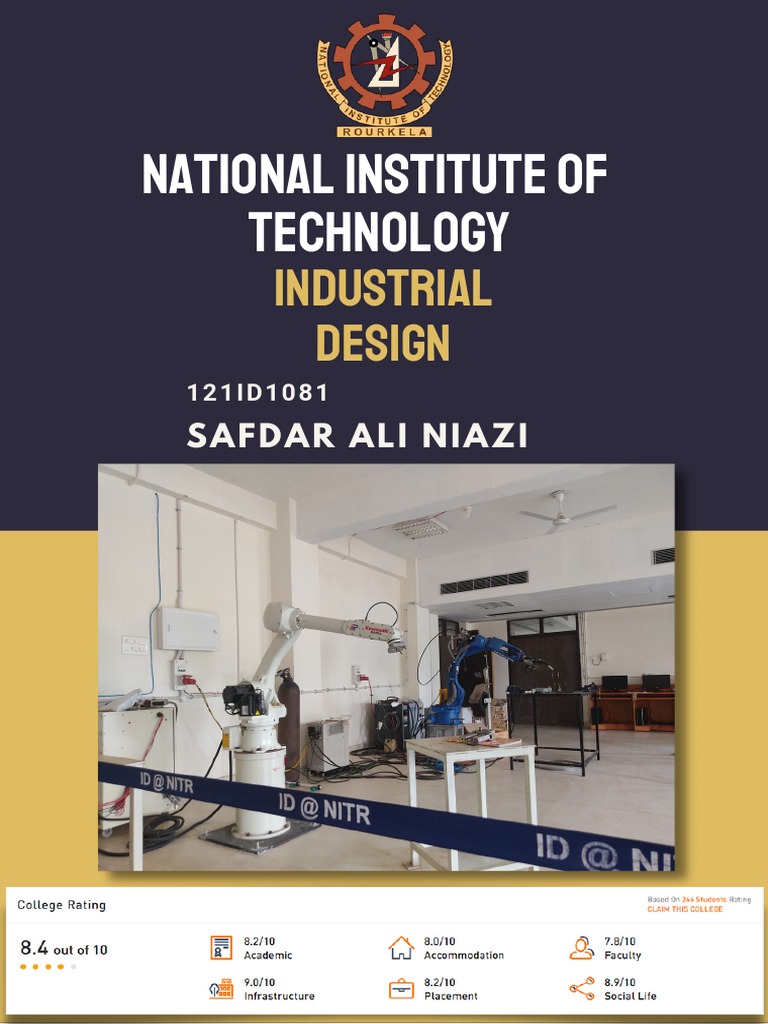 NIT Rourkela Industrial Design Overview | PDF | Design | Engineering