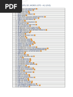 Btu SFL A1 Level Words