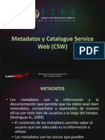 Metadatos y Catalogue Service Web (CSW)