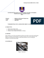 Lathe Machine Lab Sheet Mem160 - V1