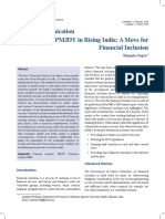 A Study of PMJDY in Rising India A Move