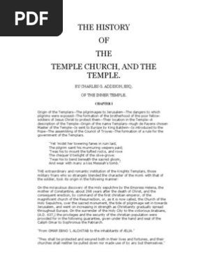 Charles G Addison The History Of The Knights Templar 162 - 