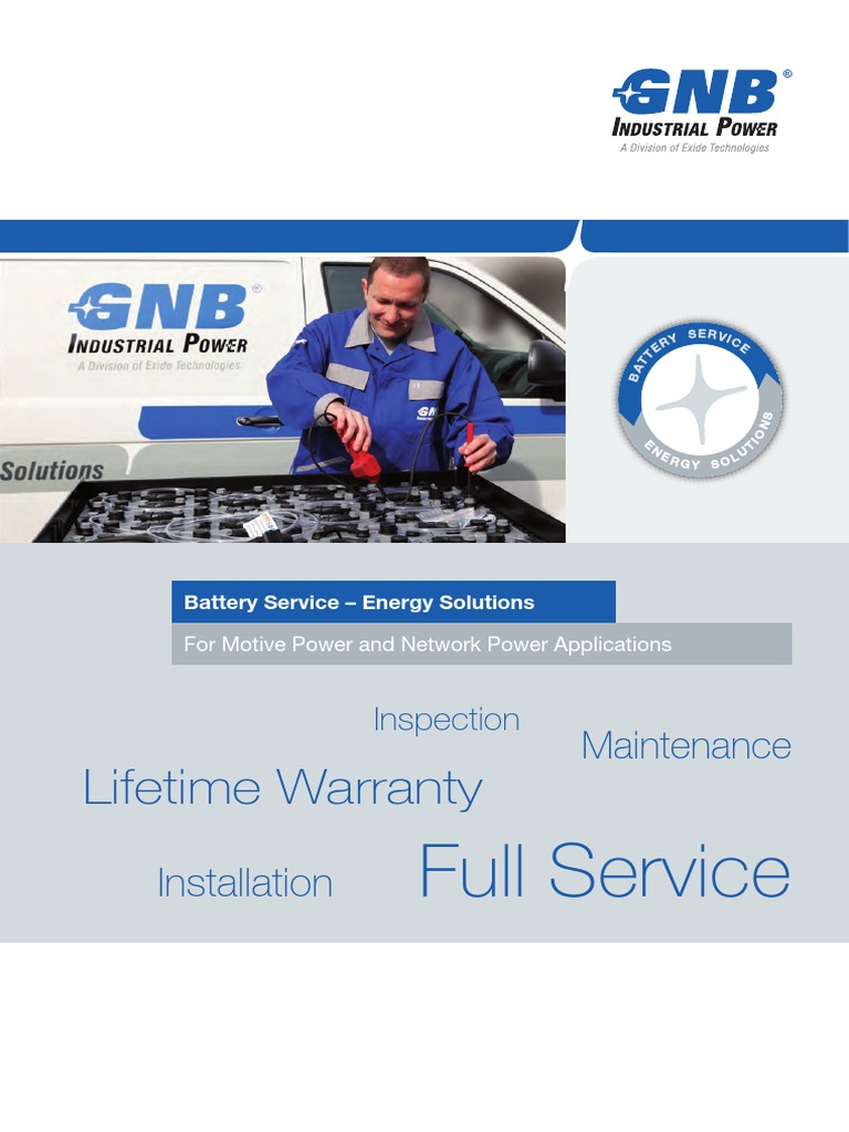 GNB Industrial Power PDF Battery Charger Recycling