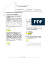 Prueba de Diagnóstico - Octavo Básico