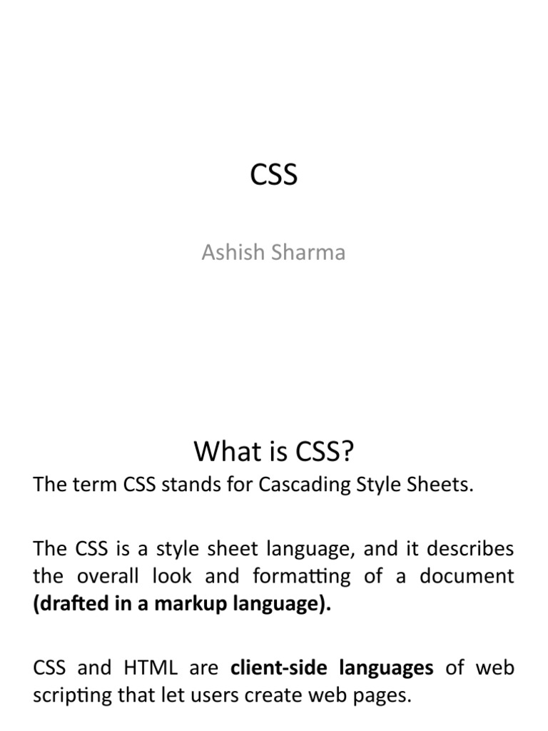 Ashish Sharma PDF Html Html Element