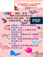 No es necesario golpear para hacer daño [716 a. m., 4122022] Jaky Una palabra duele un silencio duele una traición duele un desprecio Duele La indiferencia duele