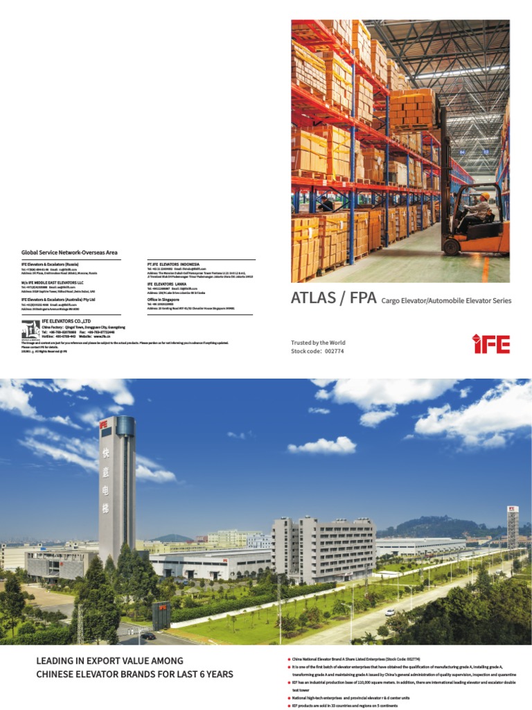 ATLASFPA Cargo and Car Lift | PDF | Elevator | Door