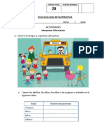 guia evaluada de matematica 2° basico 2022