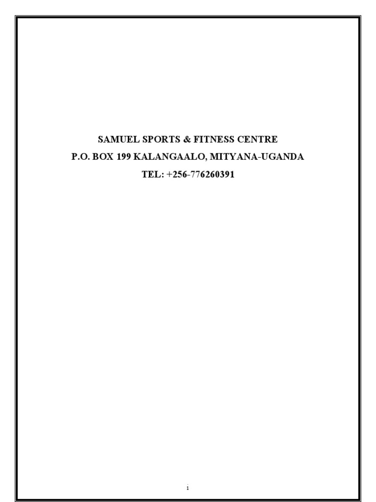 Sports centre business plan pdf business economies