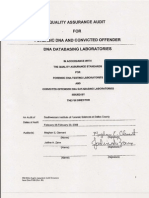 Quality Assurance Audit For Forensic DNA and Convicted Offender DNA Databasing Labs 02.26.2008 PDF