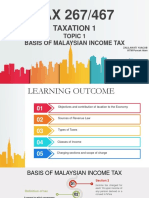 Topic 1 Basis of Malaysian Taxation