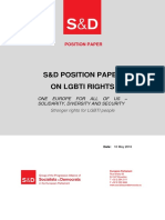 SD Position Paper LGBTI Rights en 160510