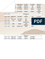 Jadwal Pelajaran