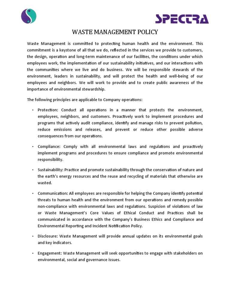 wast-management-plan-pdf-waste-management-municipal-solid-waste