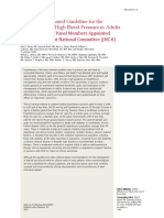 7.2014 Evidence Based Guideline For The Management of High BP in Adults (JNC 8)