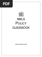 NMLS Policy Guidebook For Licensees