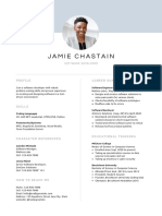 Gray and Black Professional Resume