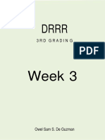 DRRR Week 3