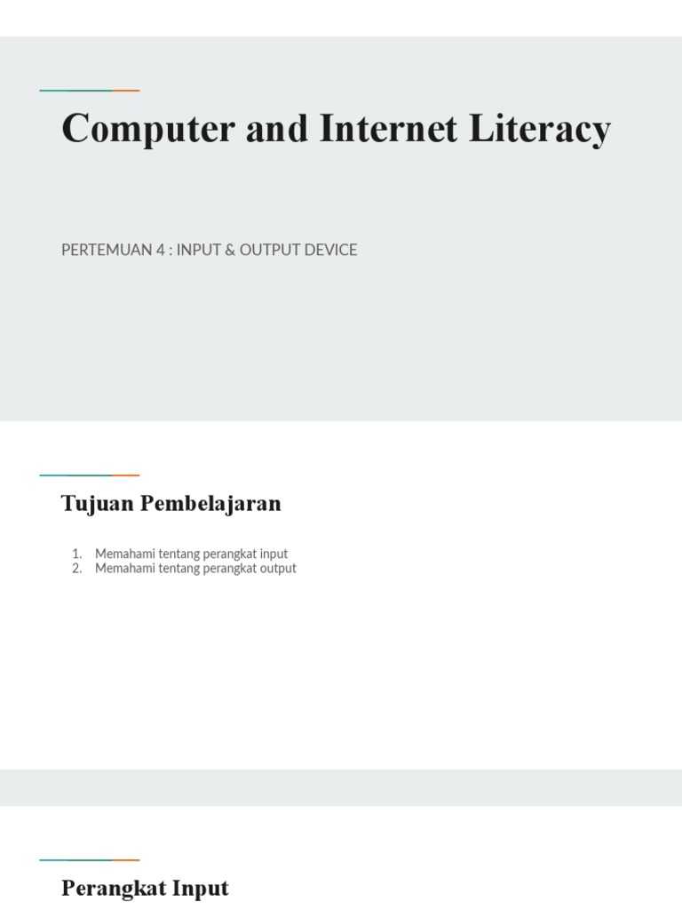 Materi 4 - Computer and Internet Literacy | PDF | Computers ...