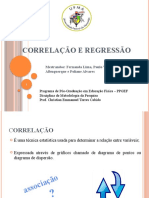 Apresentação CORRELAÇÃO E REGRESSÃO