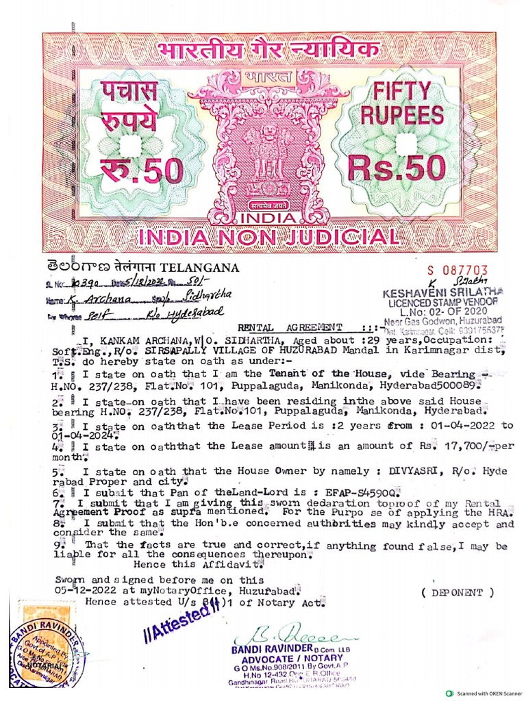 Rent Agreement | PDF