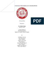 Outline for Inequality Among Races in the Workplace in the Philippines (1)