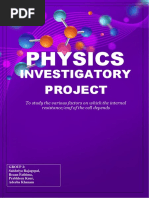 Physics Investigatory Project Updated