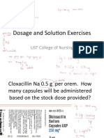 Exercise Dosage and Solutions 2021
