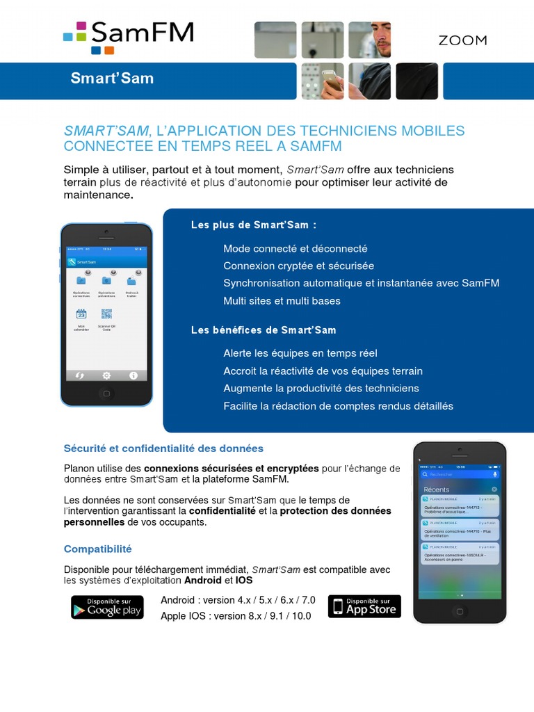 Smart'Sam : Application Mobile pour Techniciens | PDF | Android ...