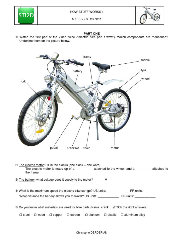 ELECTRIC BIKE REPAIR MANUAL PDF visual data 4