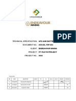 Spec Ups & Battery System Industrial