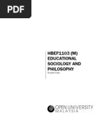 Download Hbef1103 - Educational Sociology and Philosophy 1 by Marliel Paguiligan Castillejos SN61242069 doc pdf