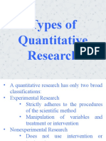 Types of Quantitative Research Session 2