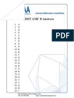 2015 AMC 8 Math Test Answers