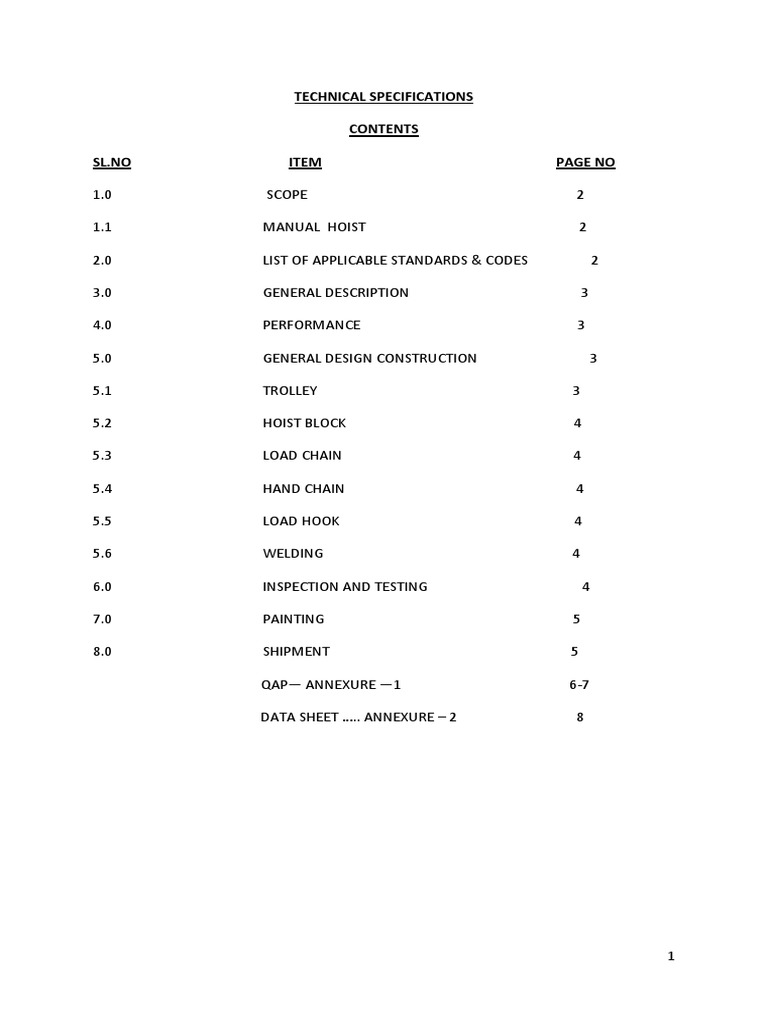 0.3 Technical - Spec. - Drawing | PDF | Specification (Technical ...