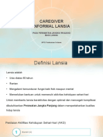 Caregiver Lansia Informal