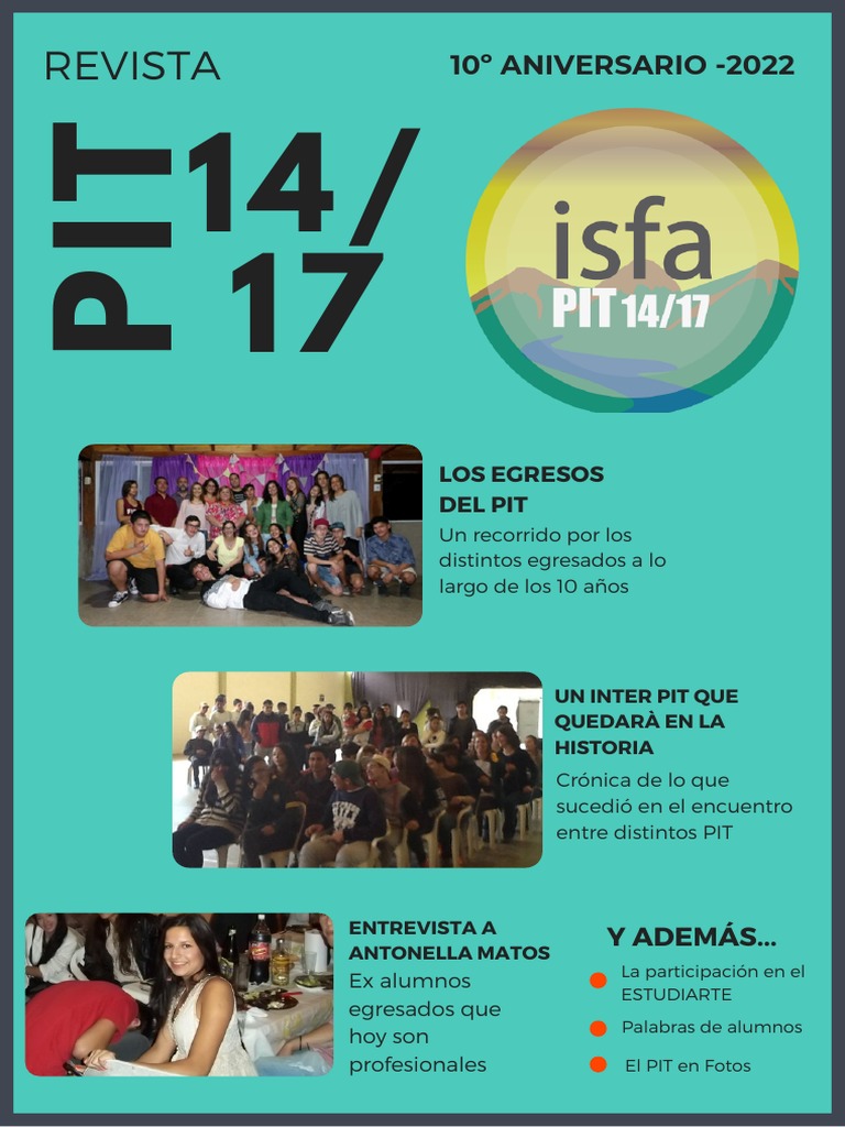 Egresados del PIT 14/17: 10 años de logros | PDF