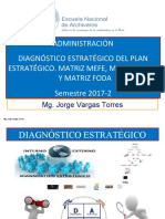 Unidad 2 24112017 Diagnóstico Estratégico Del Plan Estratégico. Matriz MEFE, Matriz MEFI y Matriz FODA
