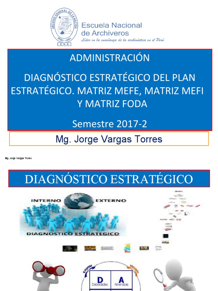Unidad 2 24112017 Diagnóstico Estratégico Del Plan Estratégico. Matriz ...