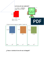 Guía 4° Área Cuadrados y Rectángulos