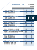 Lista de Precios Acero Inox