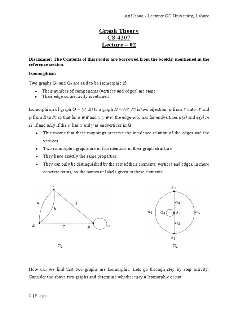 Lecture 02 | PDF | Vertex (Graph Theory) | Mathematics
