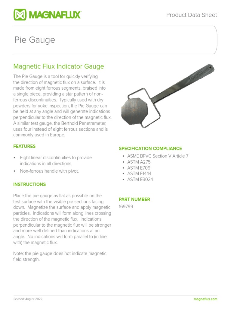 Pie Field Indicator Product Data Sheet English | PDF